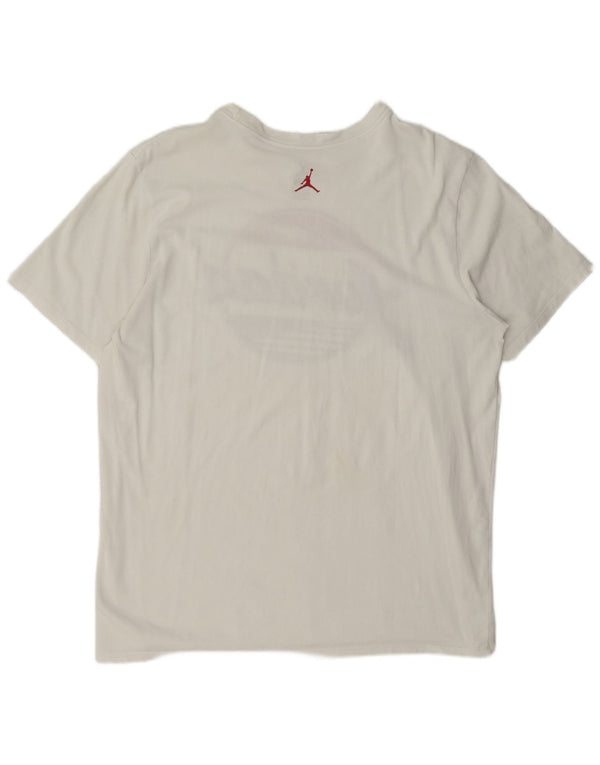 Jordan Herre Grafisk T-Shirt Top XL Hvid