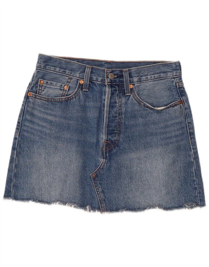 Levi's Mini-denimnederdel til kvinder W27 Lille blå bomuld