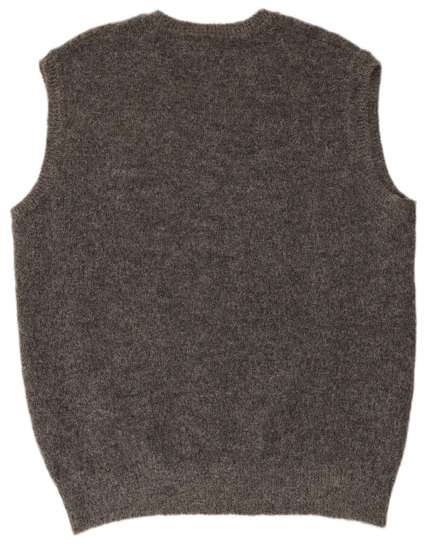 CORNELIANI Herrevest Tank Top 2XL Grå Alpacauld