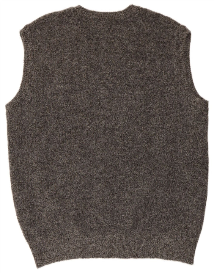 CORNELIANI Herrevest Tank Top 2XL Grå Alpacauld