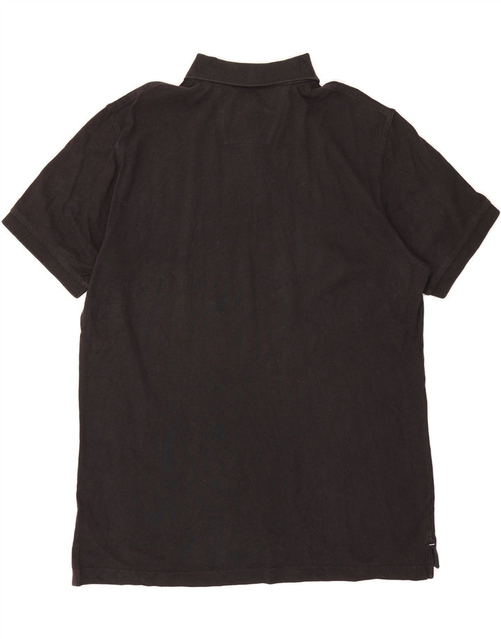 NAUTICA Mens Polo Shirt Large Black Cotton Vintage Nautica and Second-Hand Nautica from Messina Hembry 
