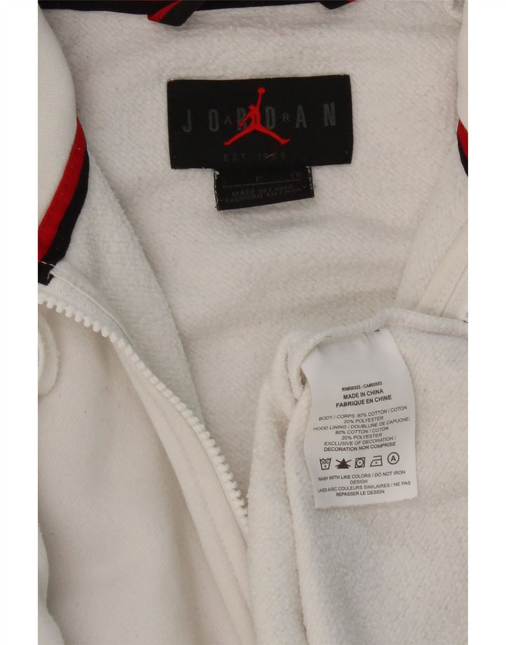 Mens Graphic Zip Hoodie Sweater Small Vintage Jordan and Second-Hand Jordan from Messina Hembry 