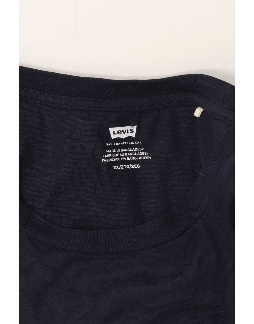 Levi's Herre grafisk T-shirt top 2XL marineblå