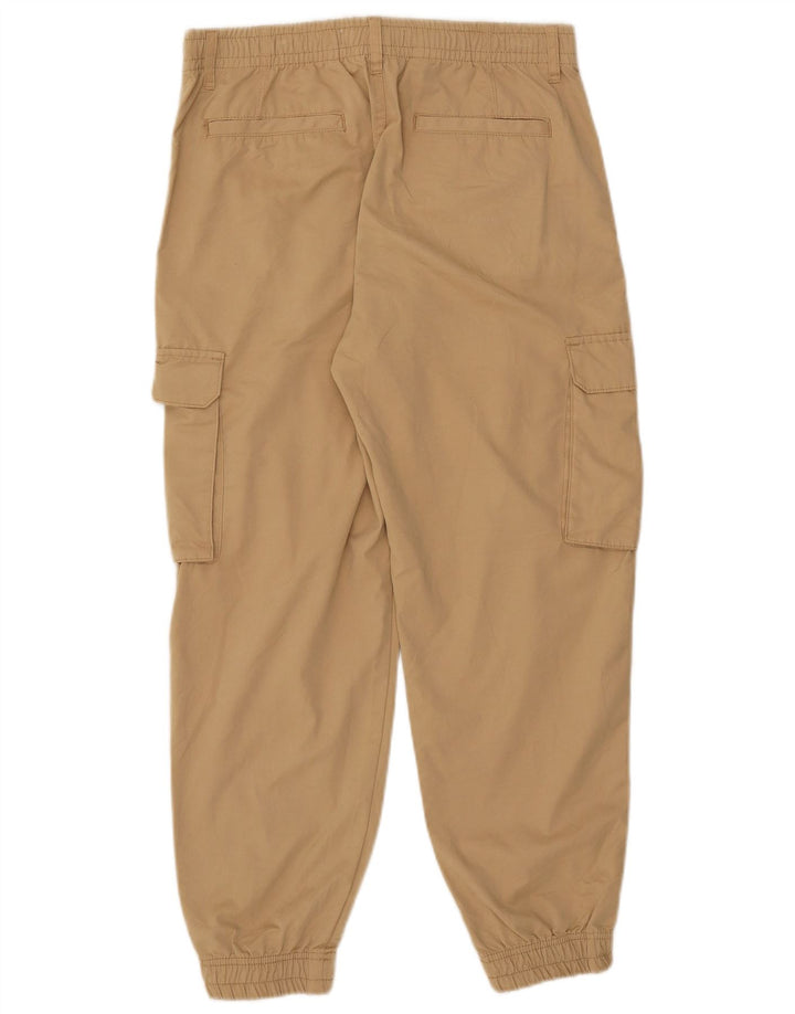 Zara Herre Crop Joggers Cargo Bukser Medium W31 L25 Beige