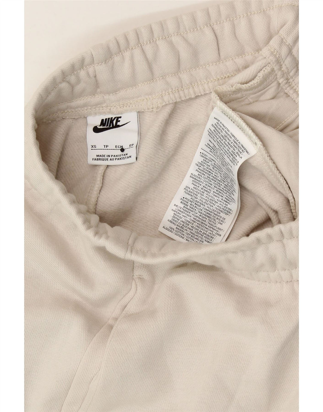 NIKE Womens Tracksuit Trousers Joggers UK 4 XS White Vintage Nike and Second-Hand Nike from Messina Hembry 