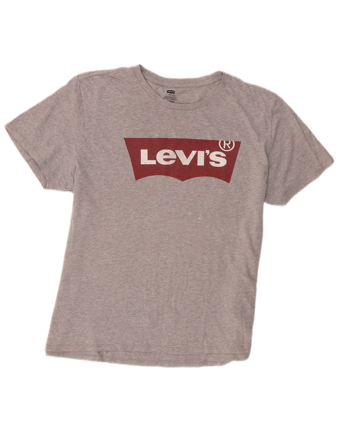 Levi's Herre Grafisk T-Shirt Top 2XL Grå Bomuld