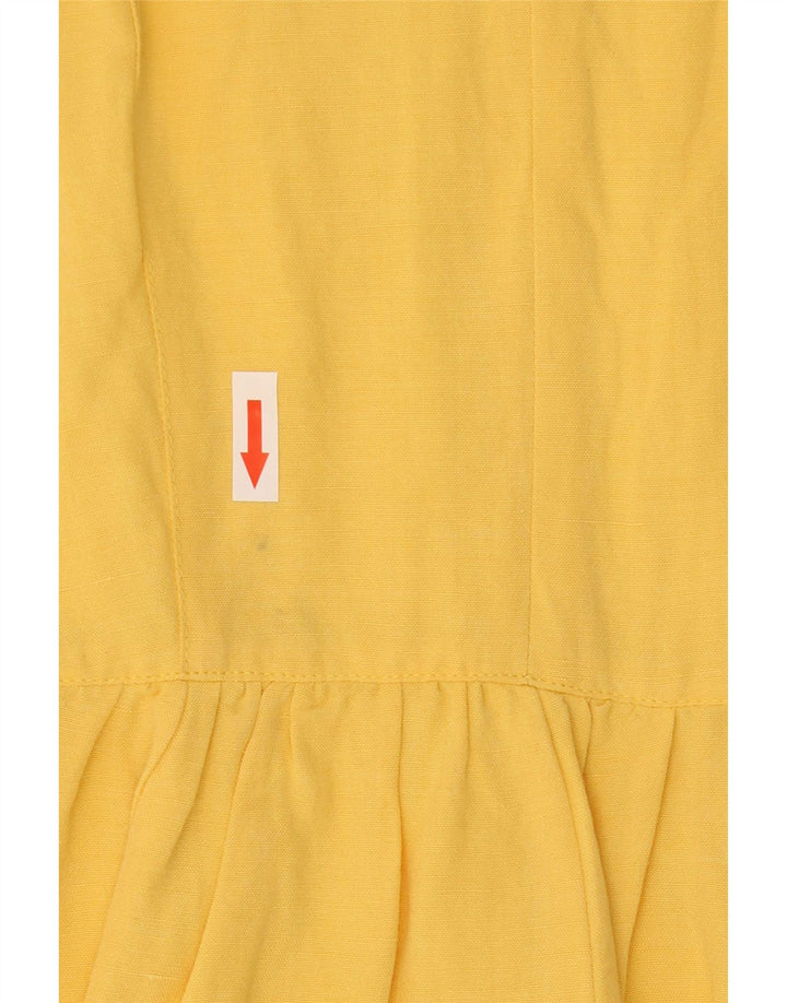 Roccobarocco Dame A-Line Kjole UK 10 Lille Gul