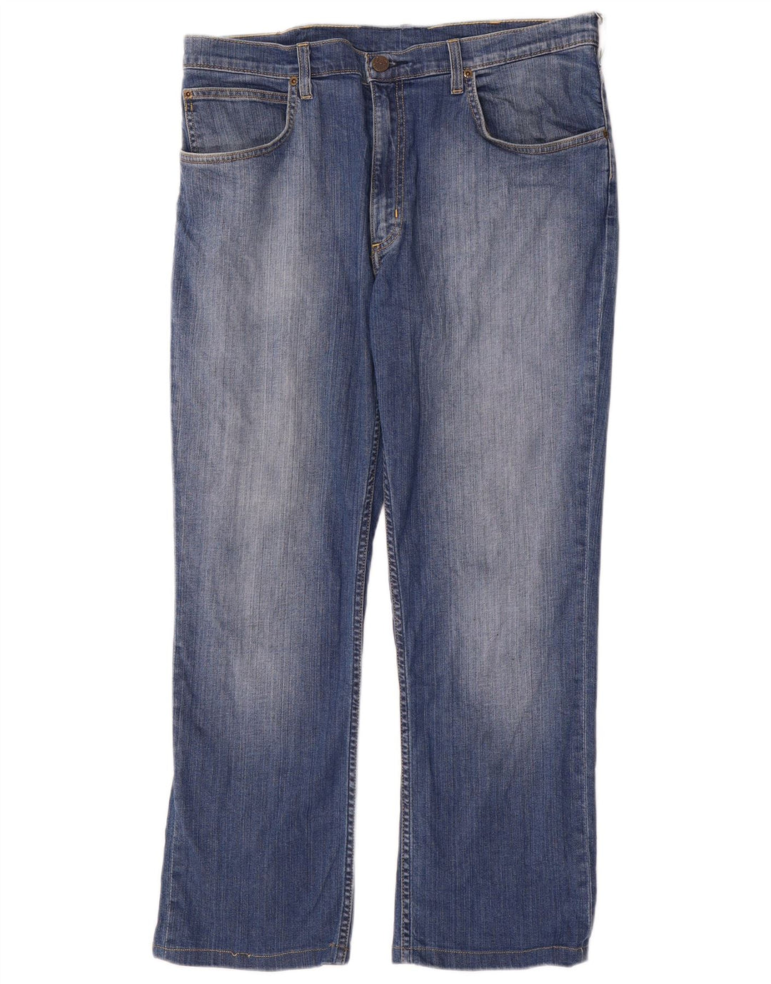 Lee Herre Brooklyn Straight Jeans W38 L29 Blå Bomuld