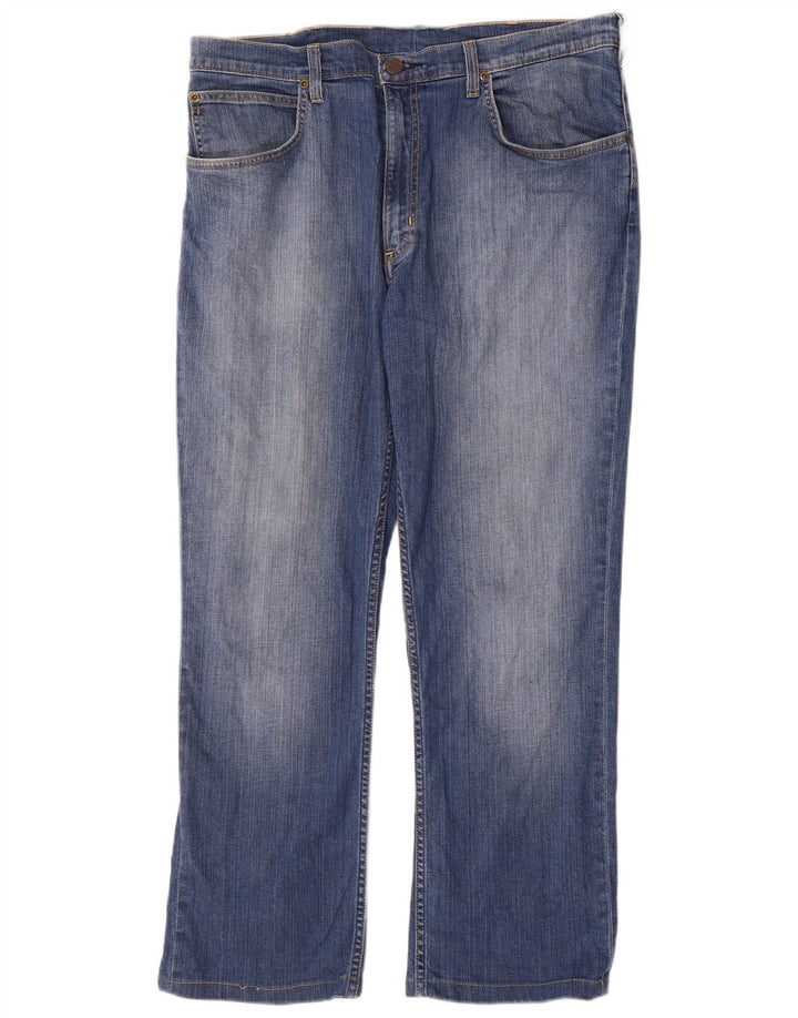 Lee Herre Brooklyn Straight Jeans W38 L29 Blå Bomuld