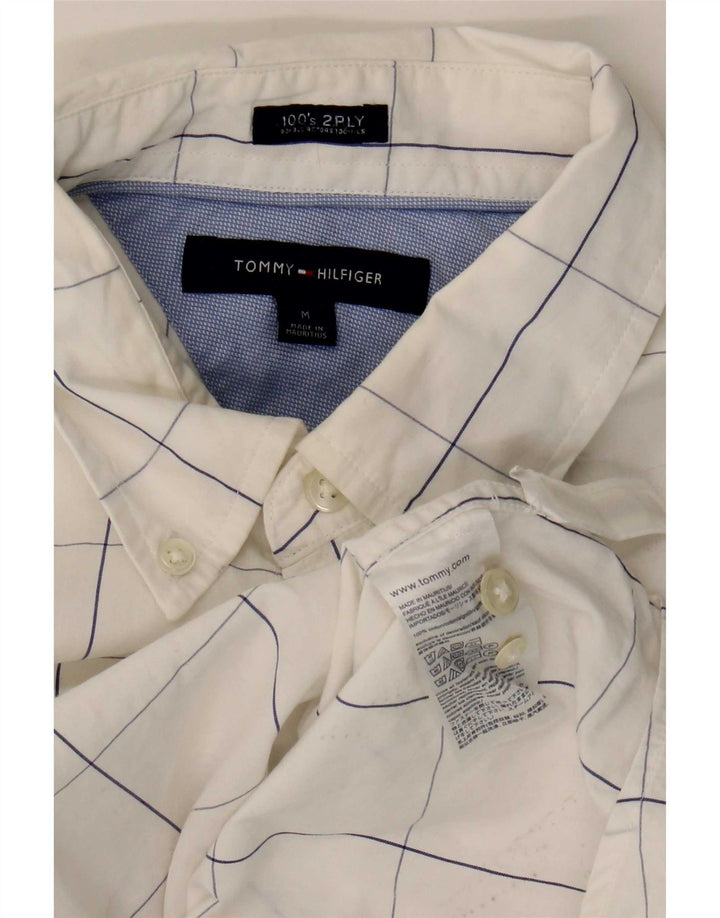 Tommy Hilfiger Herreskjorte Medium hvid ternet bomuld