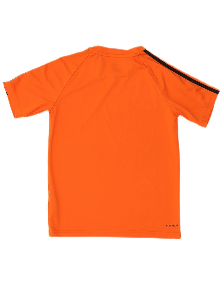 Adidas Boys Aeroready T-Shirt Top 11-12 år Orange Polyester