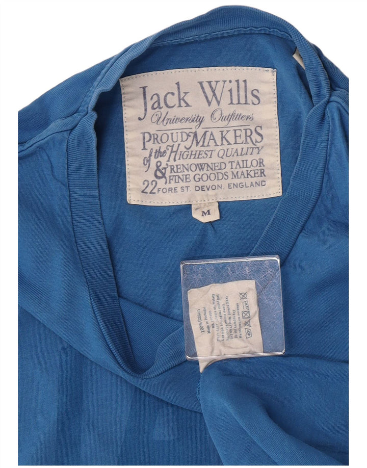 Jack Wills Herre grafisk T-shirt Top mellemblå bomuld