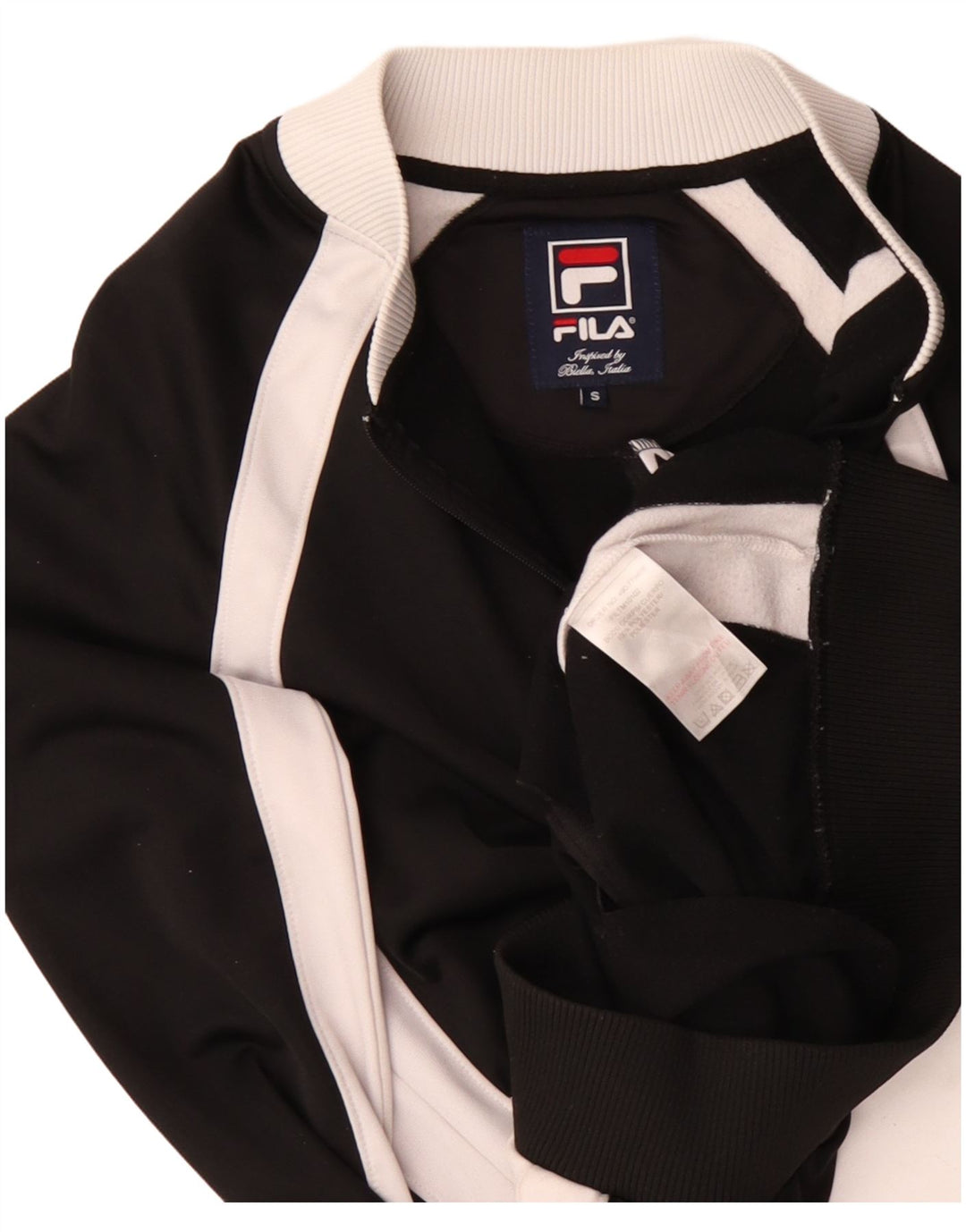 Fila Træningsdragt til mænd Top jakke Lille sort Colourblock Polyester