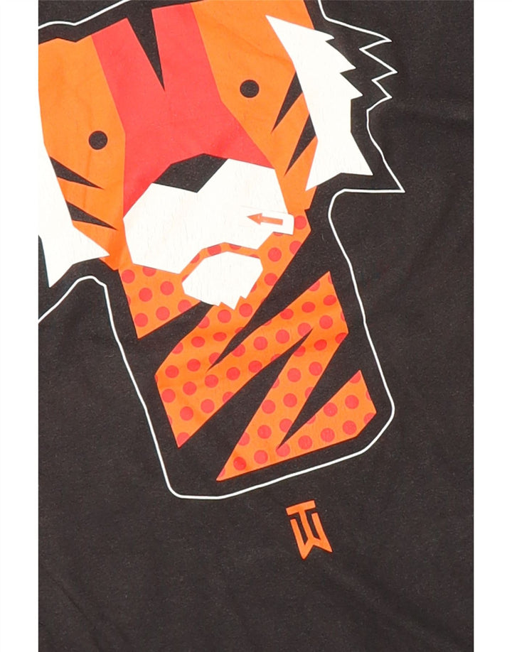 Nike Herre Tiger Woods Grafisk T-shirt Top Medium Sort Bomuld