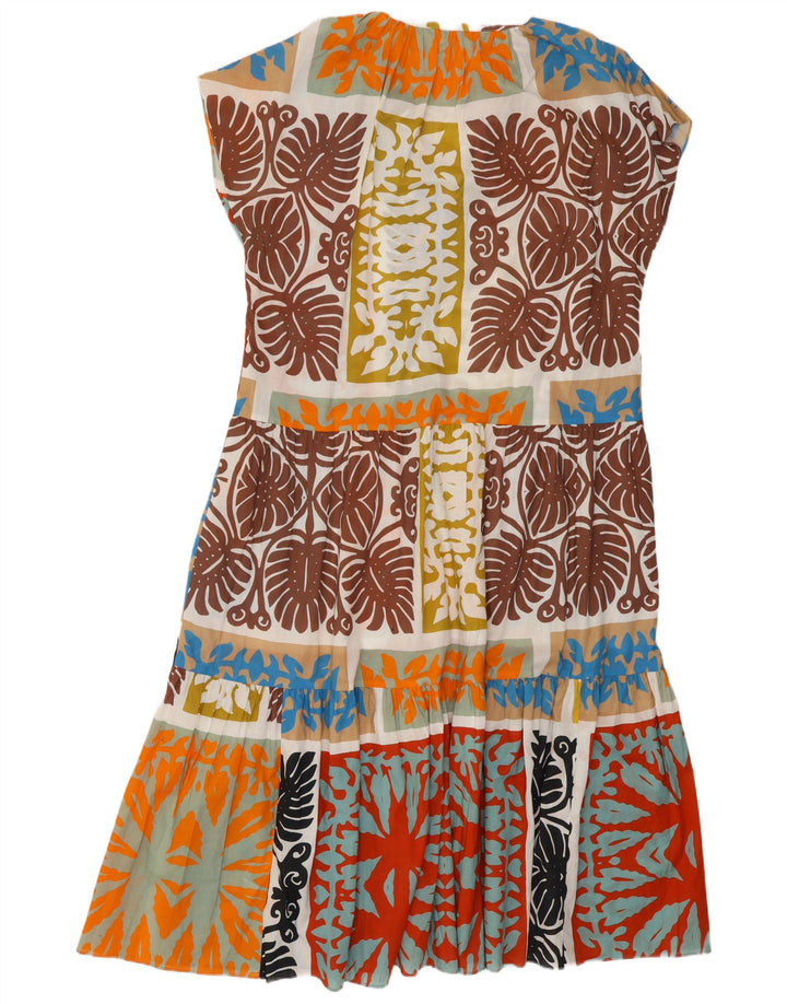Zara Dame Maxi Dress UK 18 XL Flerfarvet Patchwork Bomuld