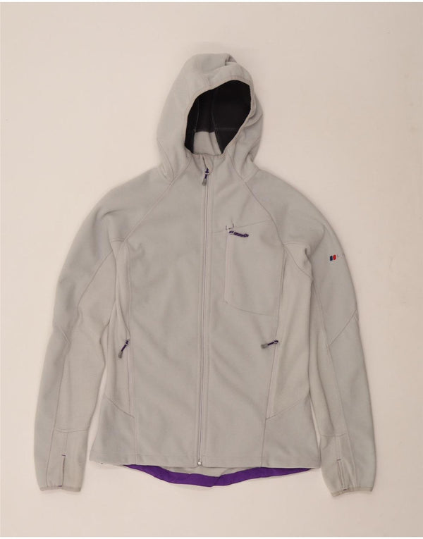 Berghaus dame fleecejakke med hætte UK 14 Large Off White Polyester