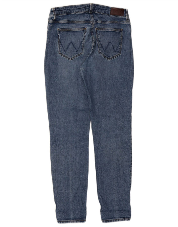 WRANGLER Dame Skinny Jeans W29 L27 Blå Bomuld