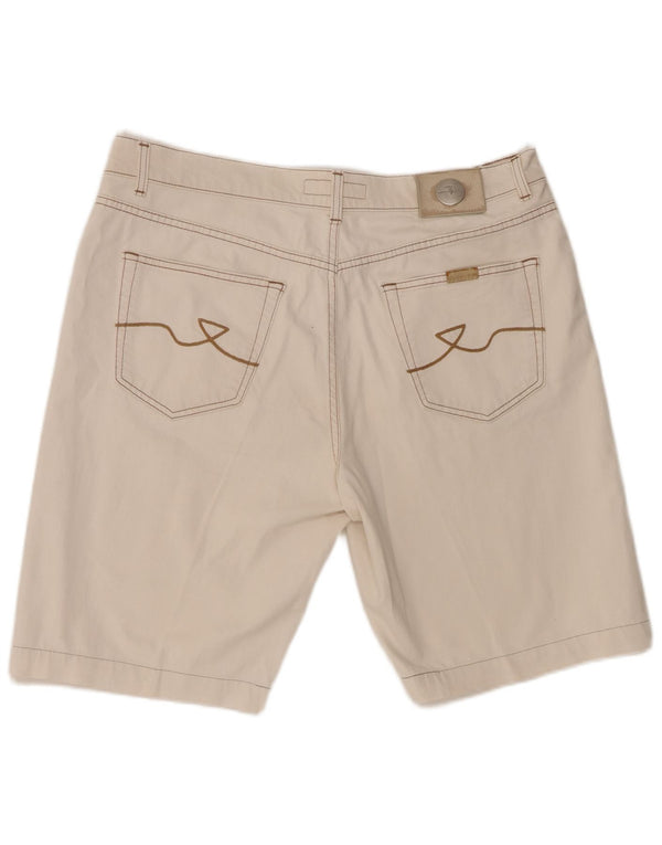 TRUSSARDI Mens Casual Shorts W38 XL  White Cotton