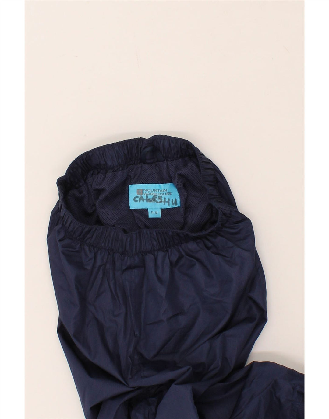MOUNTAIN WAREHOUSE Boys Tracksuit Trousers 11-12 Years Navy Blue Polyester Vintage Mountain Warehouse and Second-Hand Mountain Warehouse from Messina Hembry 