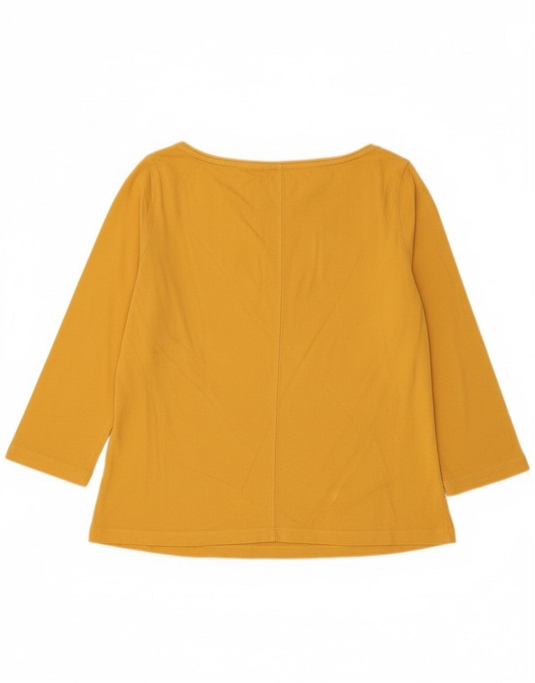 Tommy Hilfiger Dame Top 3/4 ærmer UK 14 Medium Gul Bomuld
