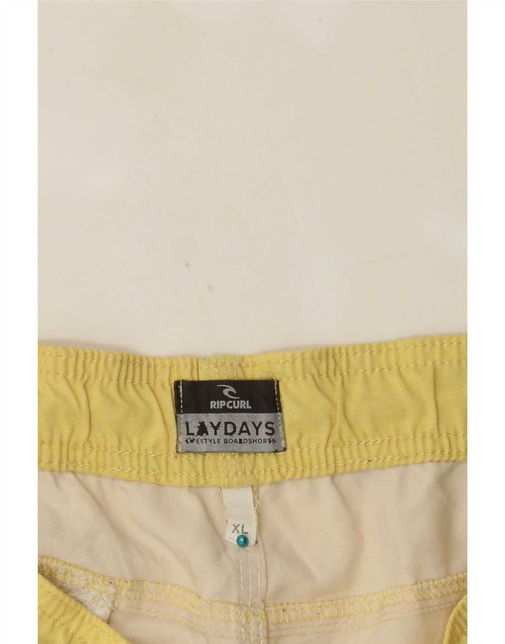 Rip Curl Mens Swimming Shorts XL  Yellow Colourblock