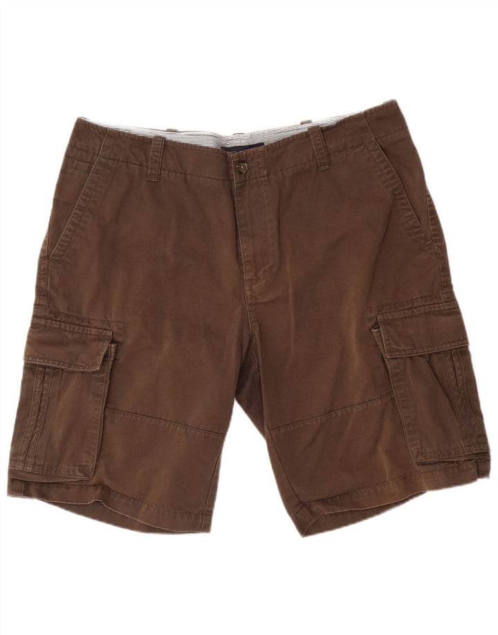 Tommy Hilfiger Herre Cargo Shorts W36 Stor Brun Bomuld