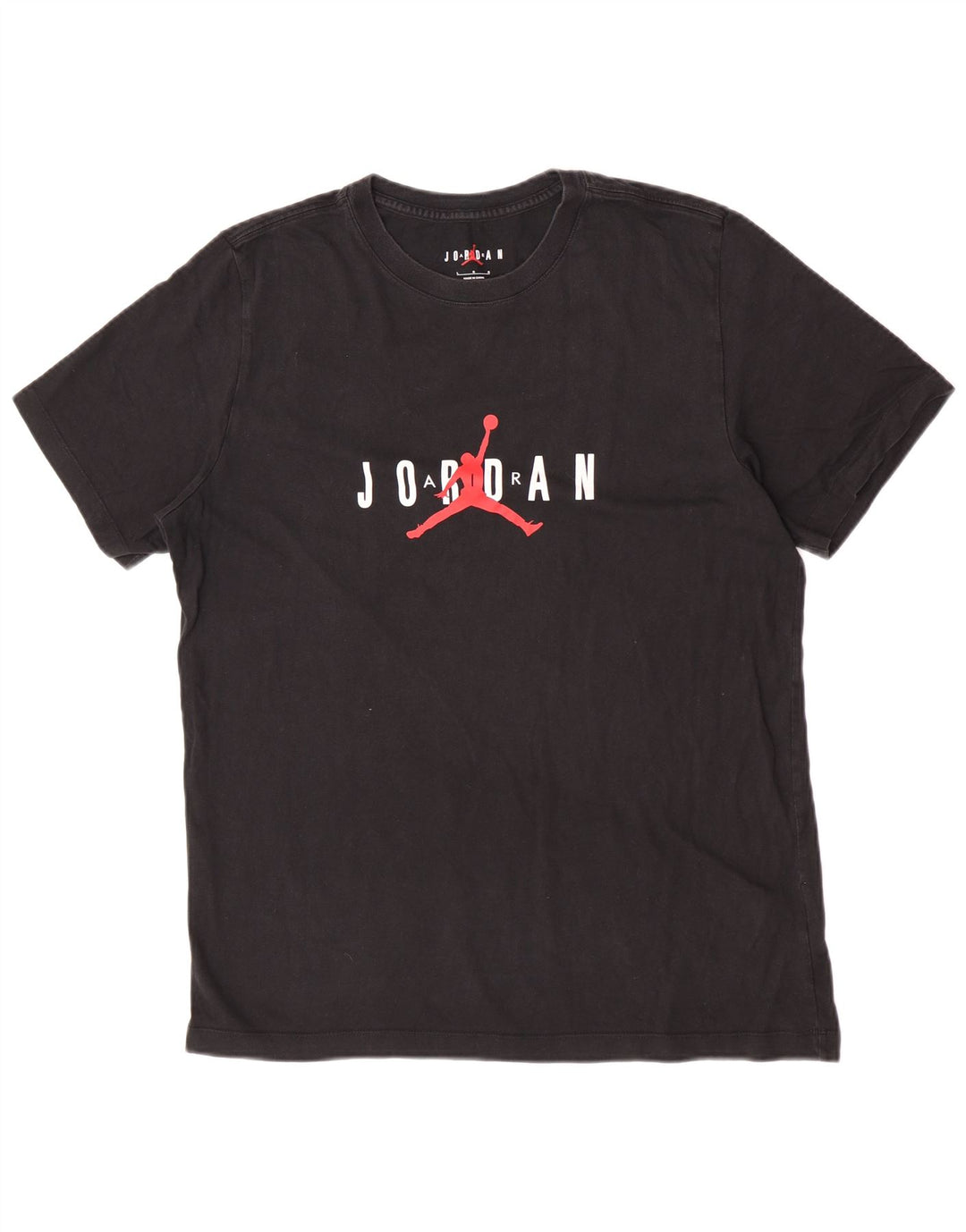 Jordan Herre grafisk T-shirt Top Stor sort bomuld