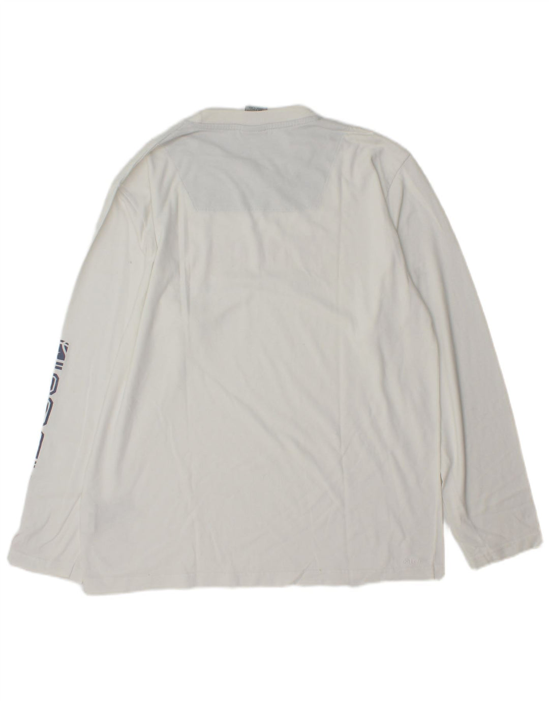 Nike Herre grafisk top Langærmet UK 39/41 Medium White Bomuld