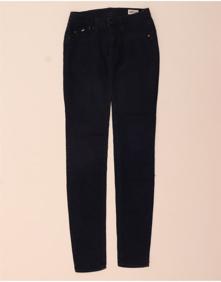 GAS Dame Sumatra Slim Jeans W25 L32 Marineblå Bomuld