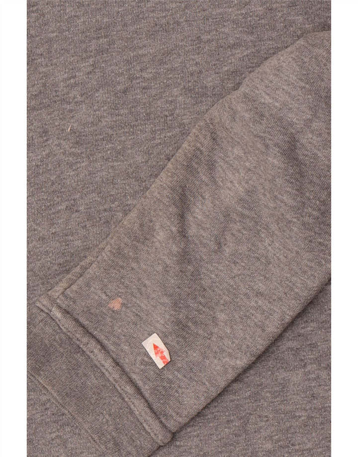 Nike Dame Grafisk Oversized Sweatshirt Jumper UK 16 Stor Grå Bomuld