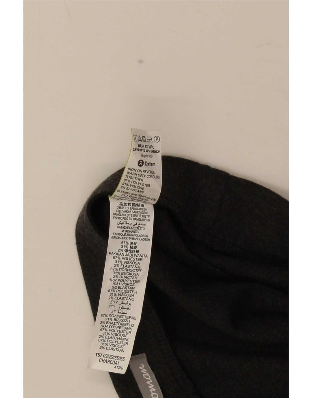 Marks & Spencer Lige fritidsbukser til kvinder UK 12 Medium W30 L28 Grå