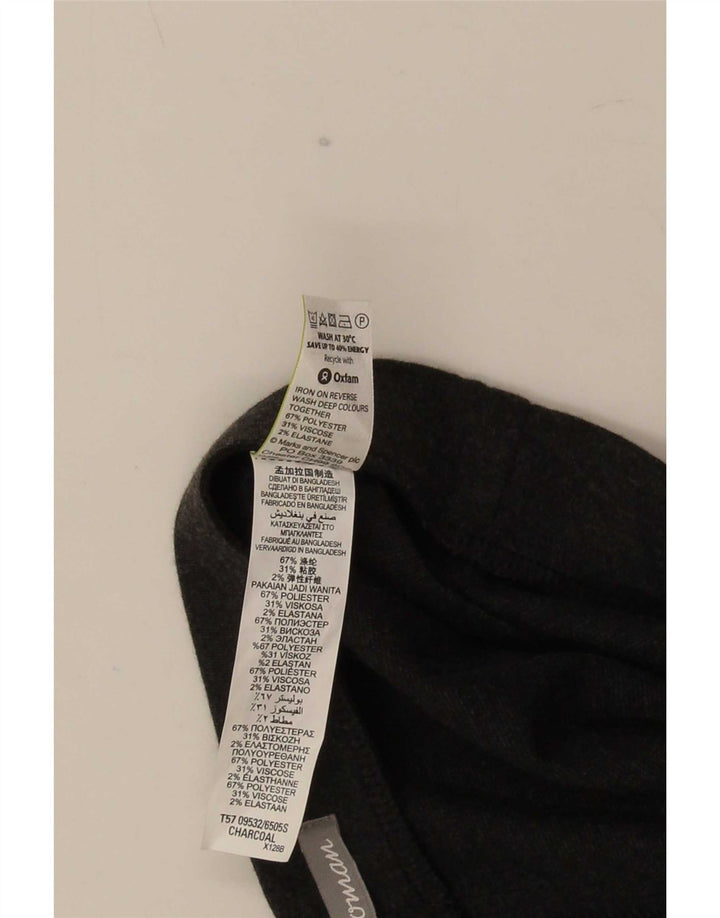 Marks & Spencer Lige fritidsbukser til kvinder UK 12 Medium W30 L28 Grå