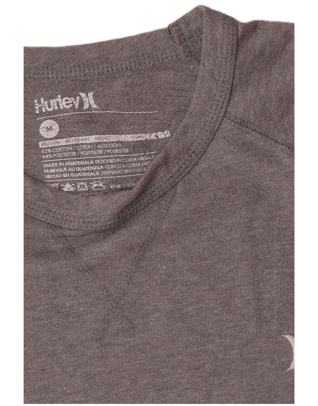 HURLEY Sweatshirt til mænd Medium Grå Bomuld