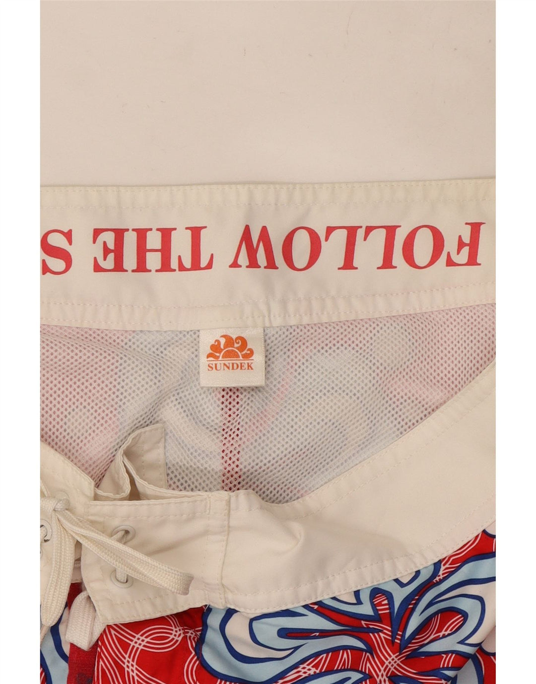 Sundek Herre badeshorts Medium Rød Blomster