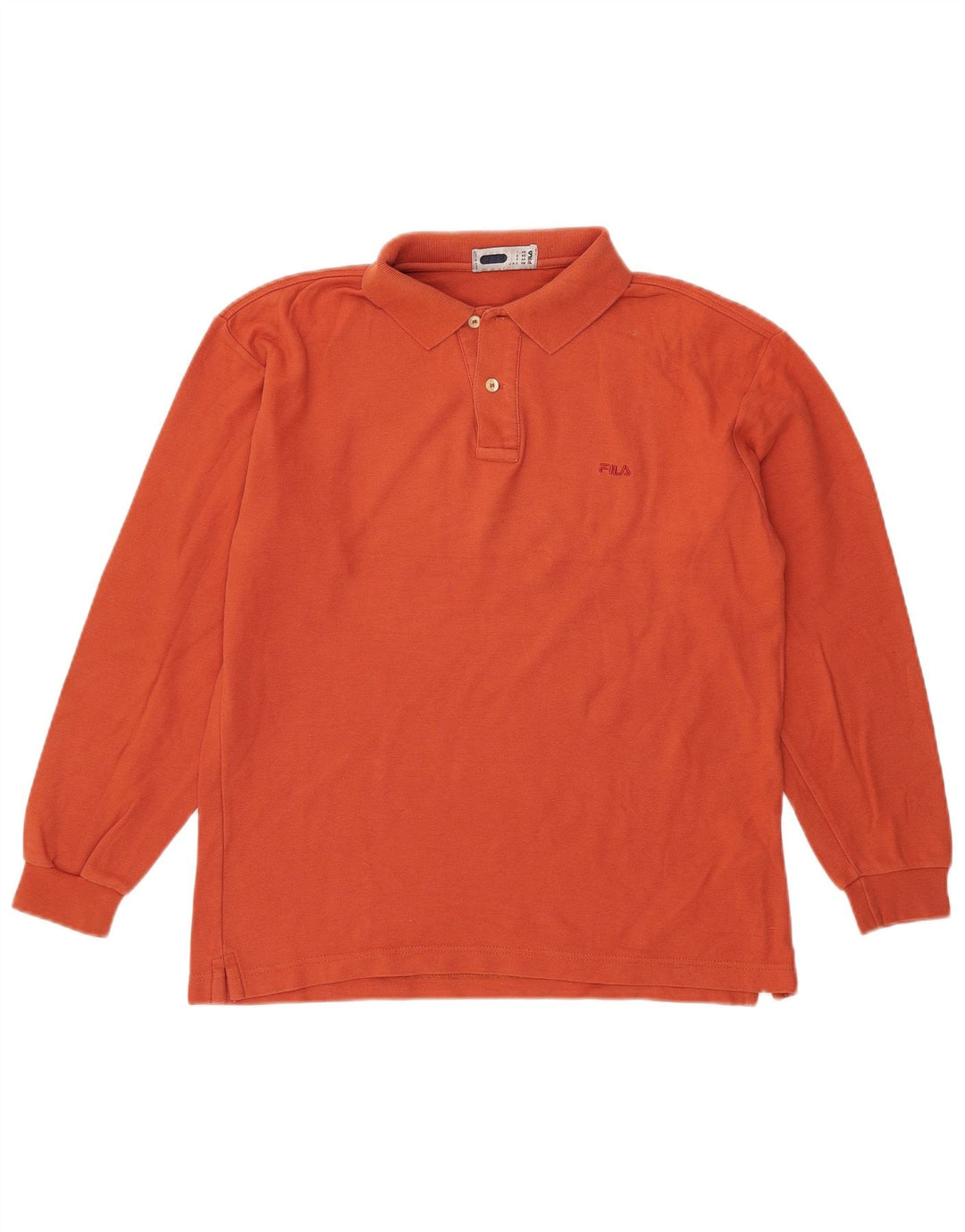 Fila Langærmet Polo Shirt til mænd IT 48 Medium Orange