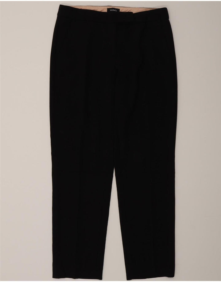 Max & Co. Lige fritidsbukser til kvinder UK 12 Medium W30 L30 Sort