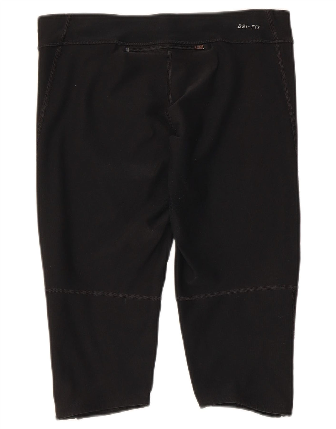 NIKE Dame Dri Fit Capri Leggings UK 12 Medium Sort Polyester