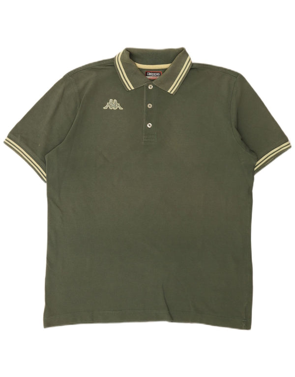 Kappa Herre Polo Shirt Large Khaki
