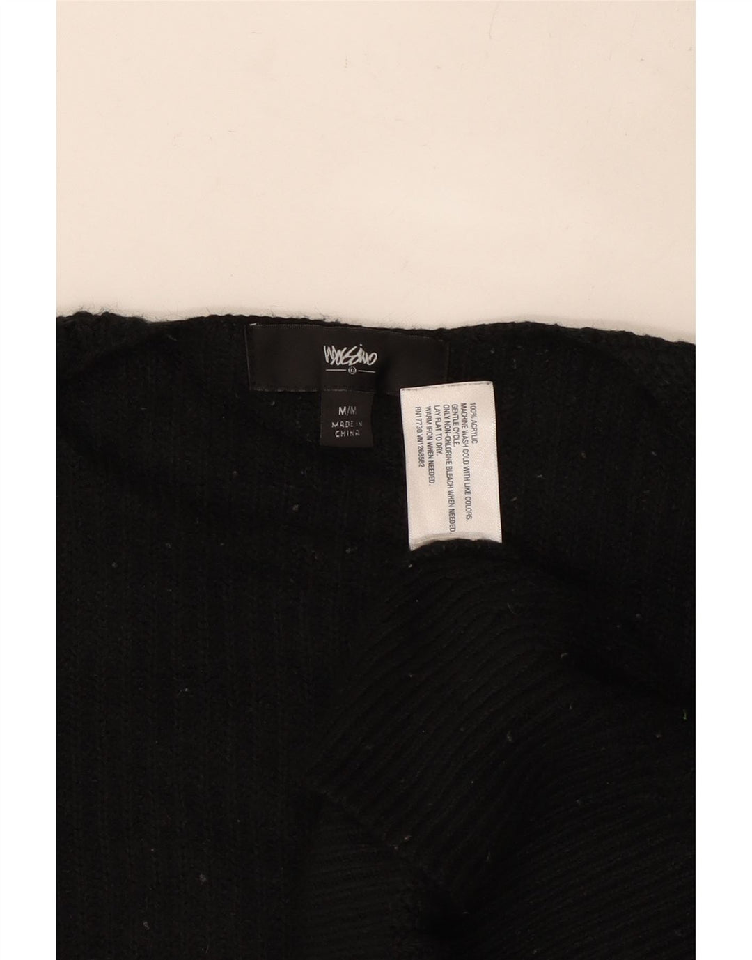 MOSSIMO Womens Oversized Open Cardigan Sweater UK 14 Medium Black Acryl