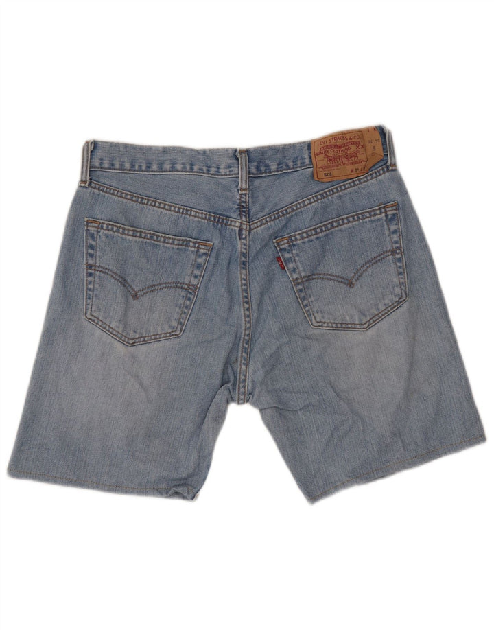LEVI'S Herre 501 denimshorts W34 Stor blå bomuld