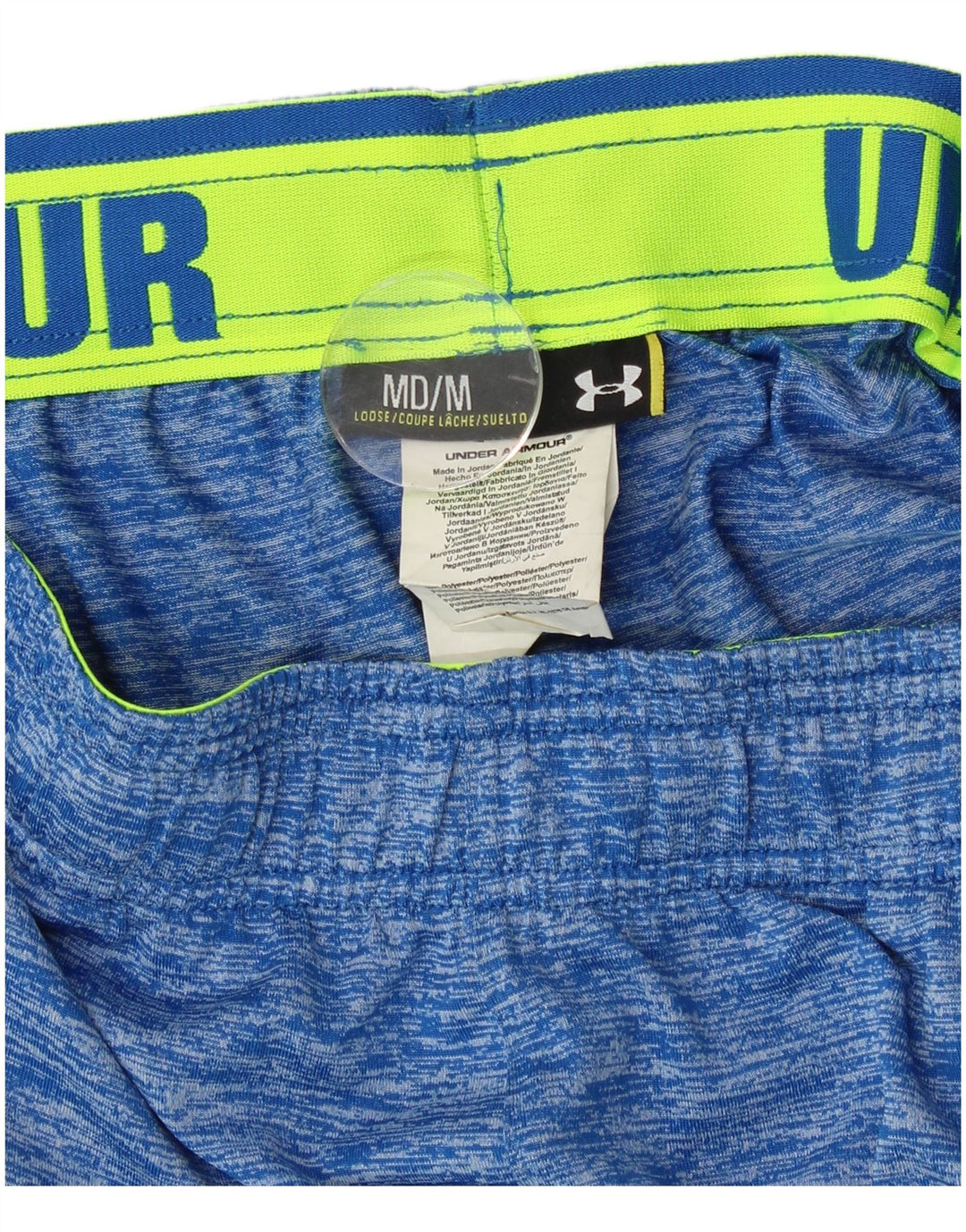 Under Armour Herre Sportshorts Medium Blue Colourblock Polyester