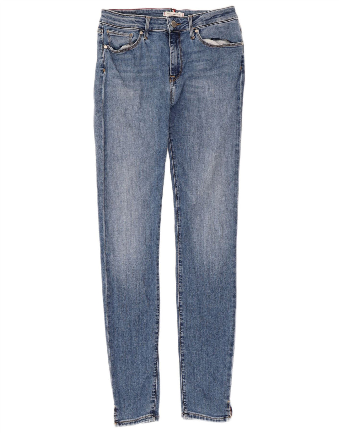 TOMMY HILFIGER Dame Como Skinny Jeans W28 L29 Blå Bomuld