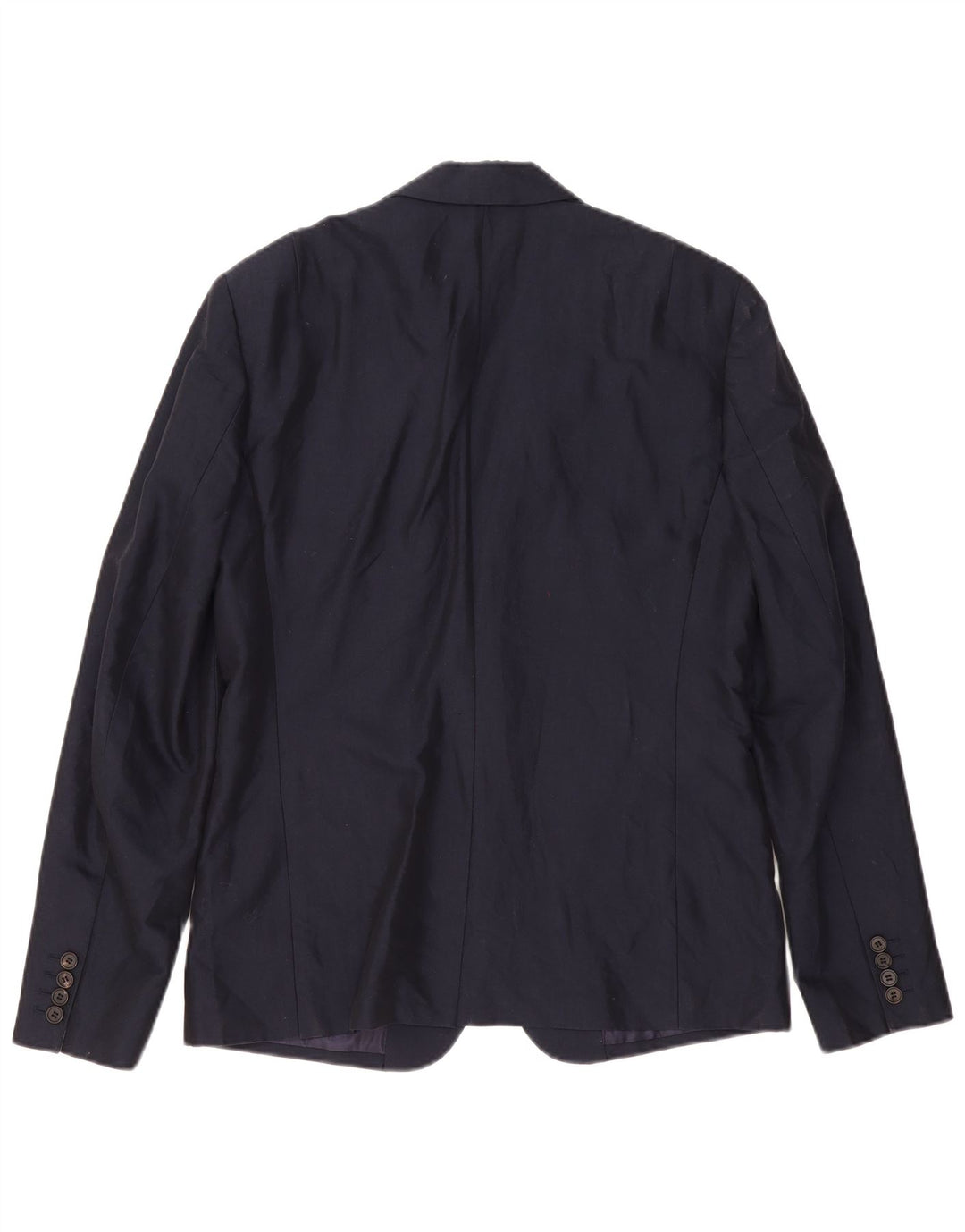 All Saints Herre 2 Button Blazer Jacket UK 38 Medium Navy Blue Bomuld