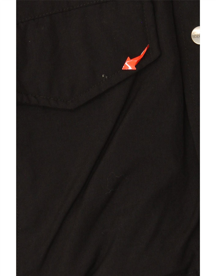 WOOLRICH Bomberjakke med hætte til mænd UK 38 Medium Sort Nylon