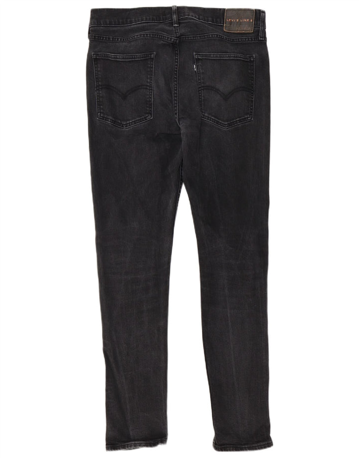 Levi's Slim Jeans til mænd W34 L31 sort bomuld