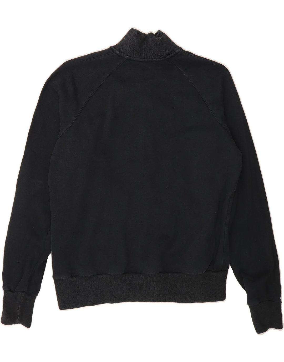 NIKE Womens Zip Neck Sweatshirt Jumper UK 16 Large Black Cotton Vintage Nike and Second-Hand Nike from Messina Hembry 