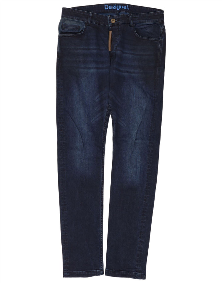 DESIGUAL Slim Jeans til mænd W34 L34 Marineblå