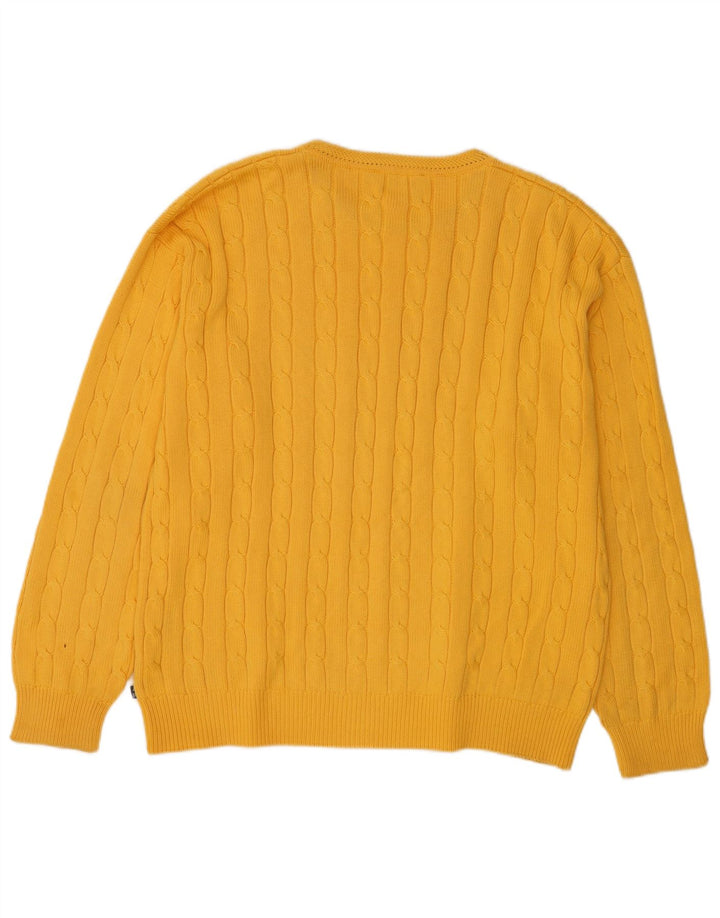 Daniel Hechter Herre Crew Neck Jumper Sweater IT 54 XL Gul Bomuld