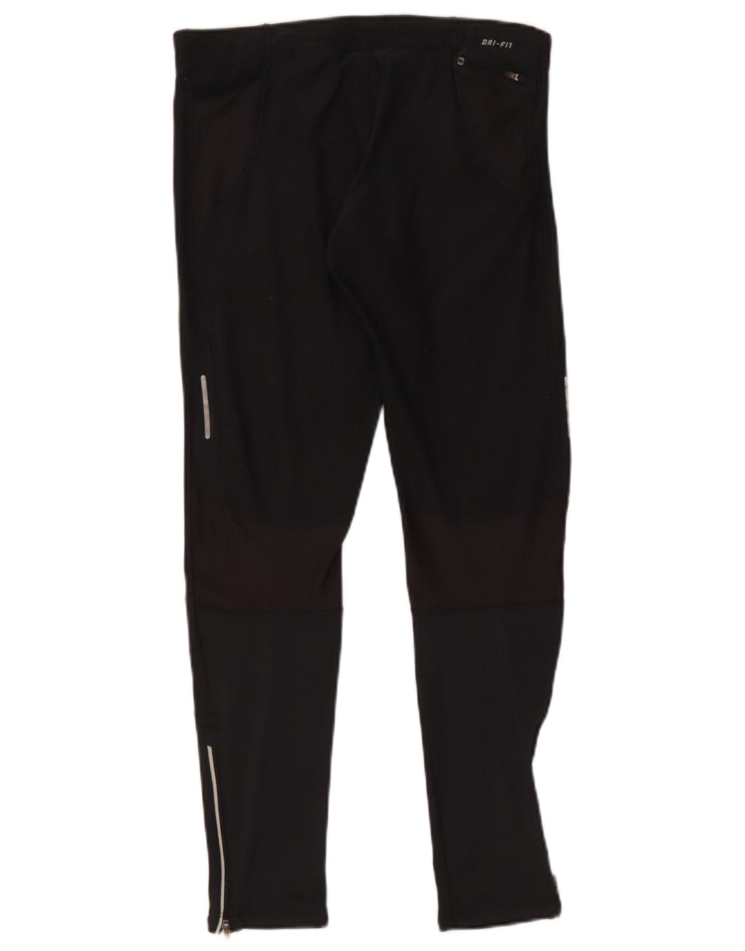 Nike Dame Dri Fit Leggings UK 14 Medium Sort Polyester