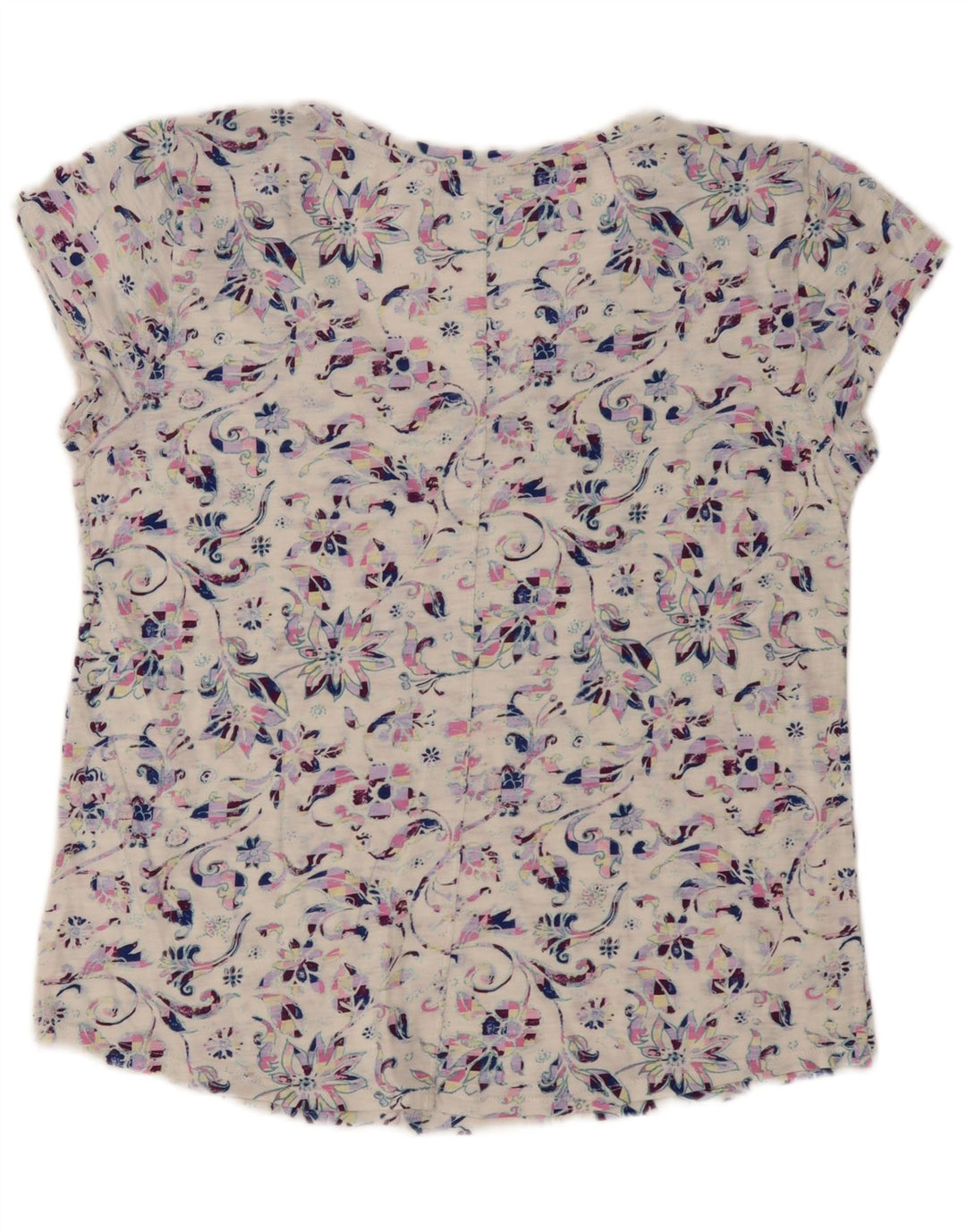 GAP Womens T-Shirt Top UK 16 Large White Floral